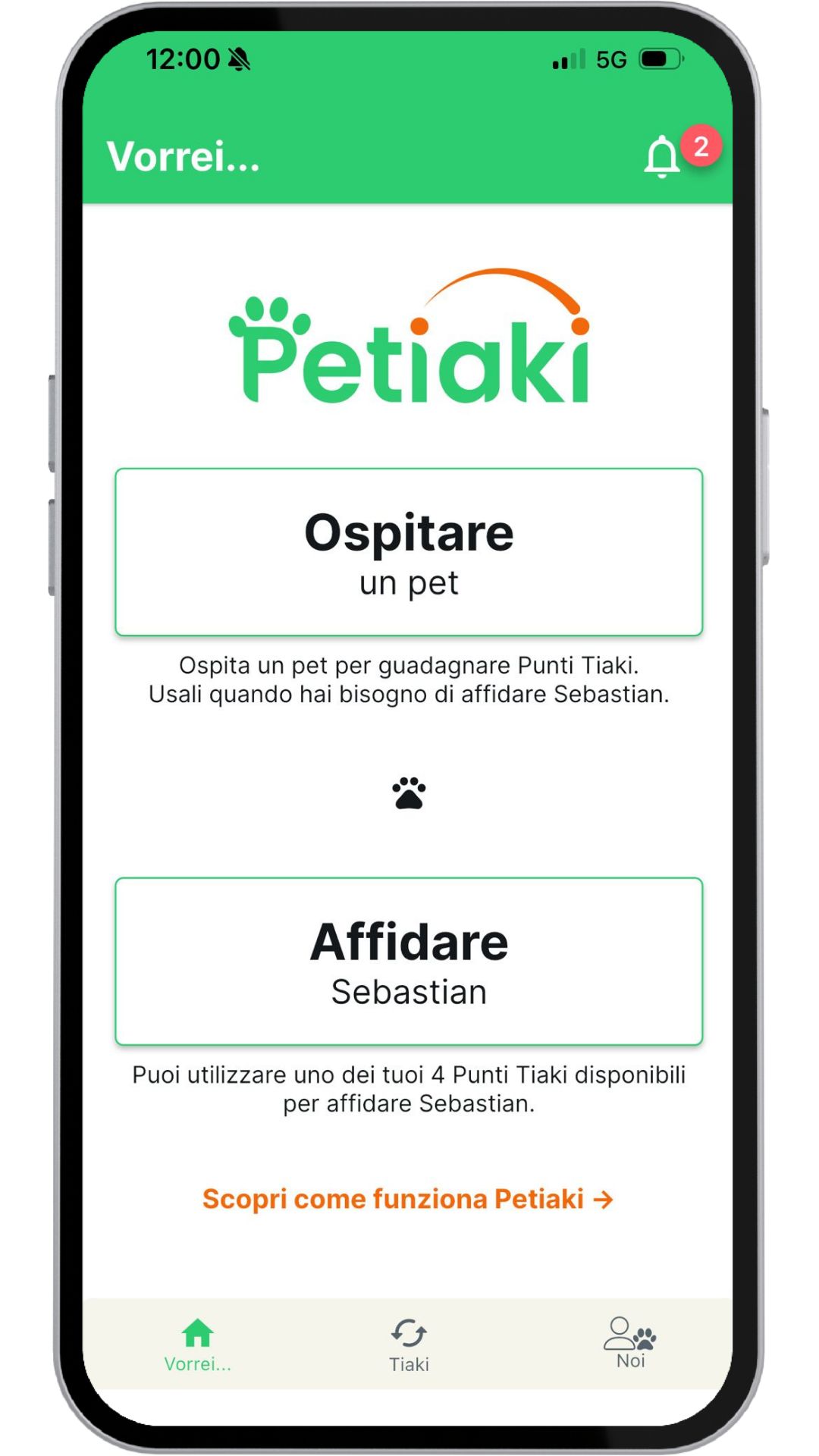Anteprima App Petiaki